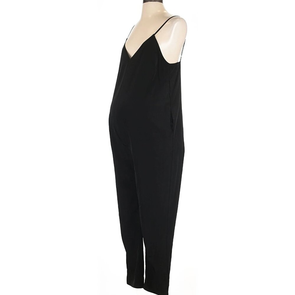 Hatch Black V-Neck Jumpsuit